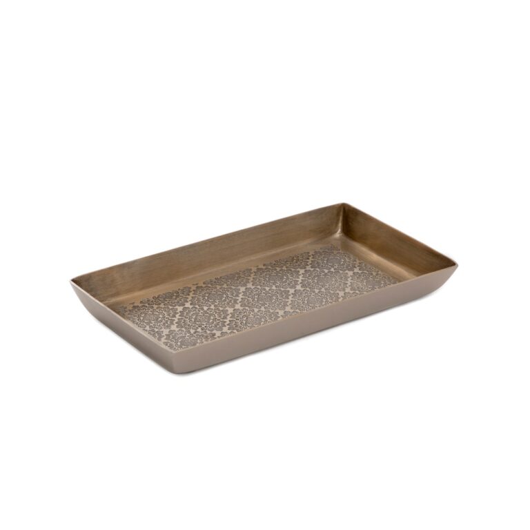 Metalinis padėkliukas su raštais (23 cm)