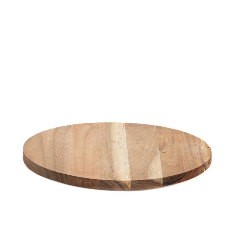 Padėklas ant besisukančio stovelio (akacija, 33 cm)