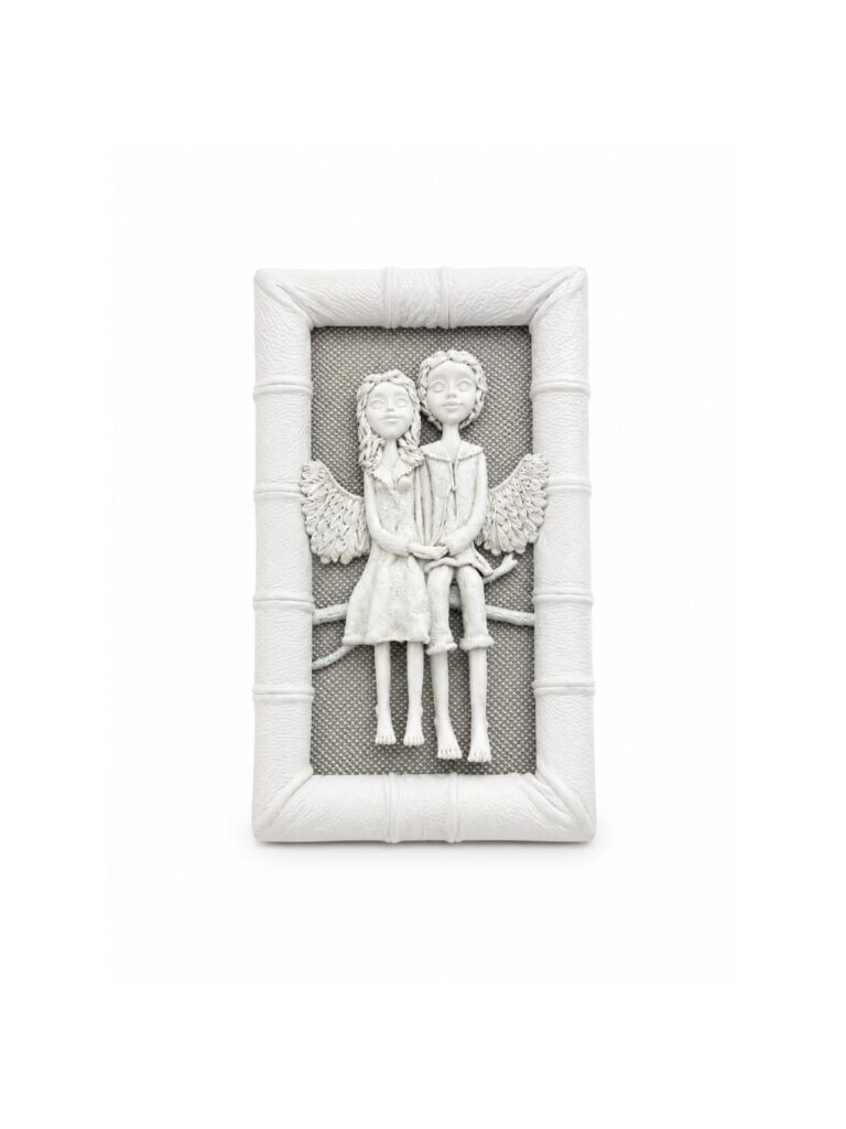 Rankų darbo rėmelis „Angelai“