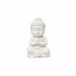 Balta statulėlė „Buda“ (~6,5 cm)
